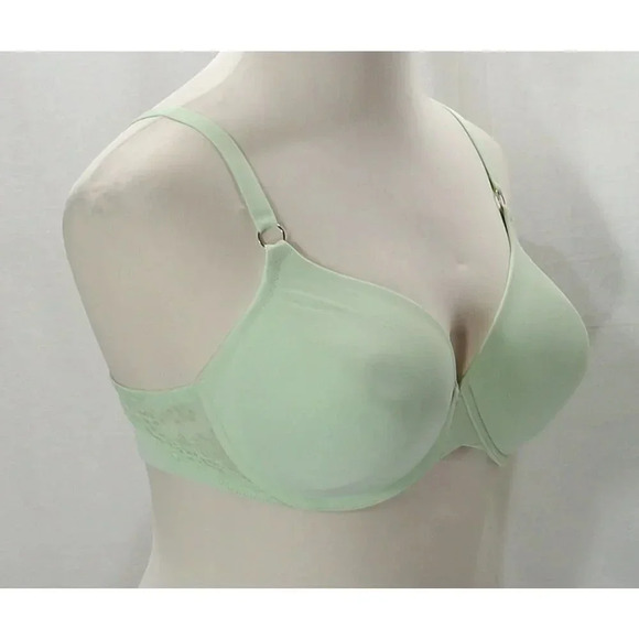 Cabernet Y92BN307 Molded Contour Cup Underwire Bra 36DD Light Mint Green Gently - Picture 2 of 3